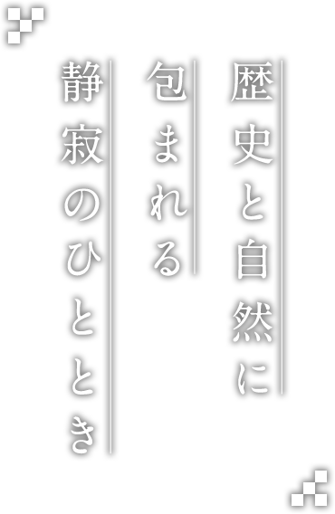 歴史と自然に包まれる静寂のひととき